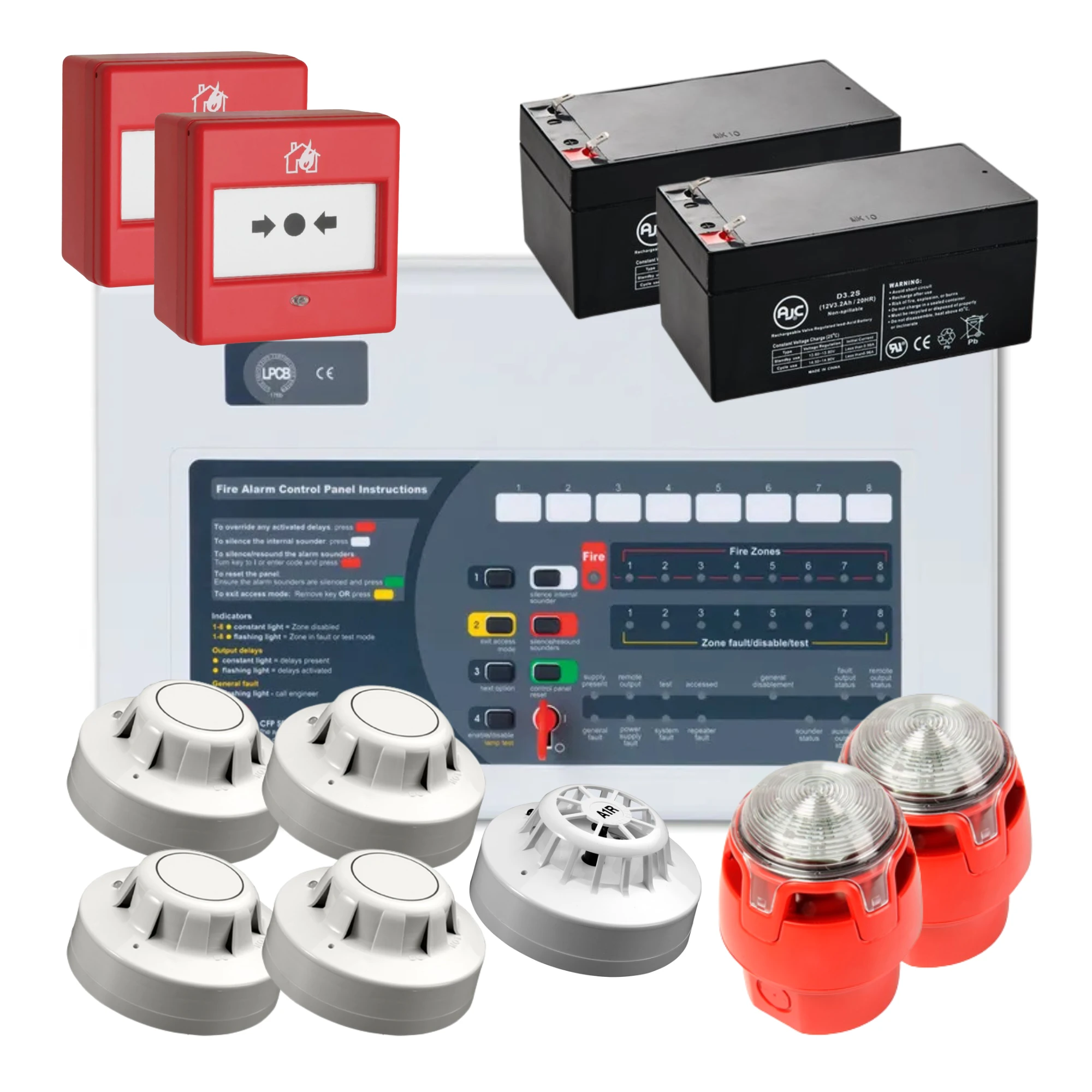 Conventional Fire Alarm Kits-cards