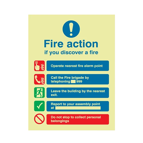 Fire Safety Signs-cards